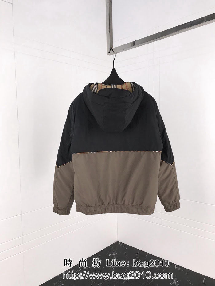BURBERRY巴寶莉 18SS秋冬新款 撞色拼接 男款羽絨服 ydi2192